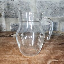 Vintage Arcoroc ARC France E7258 Small clear glass pitcher holds 16 ounces picture