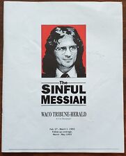 The Sinful Messiah Rare Waco Texas Newspaper David Koresh Branch Davidians picture