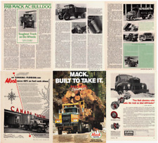 VINTAGE 1918 MACK TRUCKS PRINT ARTICLE & 3 ADs FEATURING VINTAGE MACK TRUCKS picture