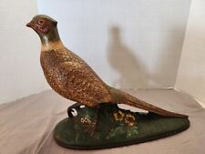  Holland Mold Ceramic Ringed Neck Pheasant Bird Statue Figurine 1970s picture