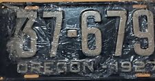 Restored OREGON 1927 License Plate - 260-898 - Great Condition picture