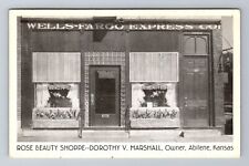 Abilene KS-Kansas, Rose Beauty Shoppe, Advertising, Vintage c1980 Postcard picture
