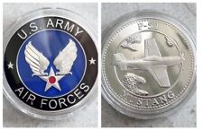 AIR CORPS P-51 MUSTANG 1939-1945 ARMY CHALLENGE COIN picture