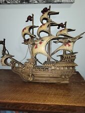 Vintage Burwood Pirate Ship Nautical Spanish Galleon Wall Art picture