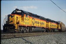 Original Railroad Slides - CSX Baltimore and Ohio B&O - GP40-2 - 6338 picture