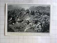 1916 British Soldiers Resting In Hillside Trenches Captured From Germans picture