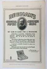 Beeman's Original Pepsin Chewing Gum Print Ad VTG picture