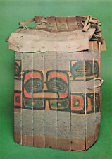 Nelson-Atkins Sacred Circles Wood Slat Armor Tlingit Indian Art Vintage Postcard picture