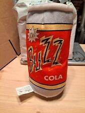 The Simpsons Buzz Cola Universal Studios 11” Plush Stuffed Red Grey Can Toy picture