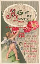 Valentine Day, Winsch 1910, Cupid with Heart, Flowers picture