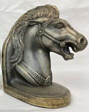 VTG War Horse Bronze Book Ends - BM Pro - 5.5” Tall, 4.5” Wide, 1940’s - 1950’s picture