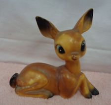 Vintage Hard Plastic Mama Doe Deer Laying Down Figurine picture