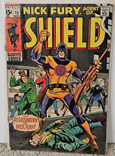 Nick Fury Agent S.H.I.E.L.D. 15 1st BULLSEYE silver age key death Bulls Eye 1969 picture