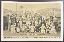 1939 NY Worlds Fair Morris Gest's Greatest Little People Postcard picture