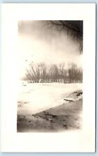 POSTCARD RPPC Blue River Indiana High Water Ice Frozen Flooding c1913 picture