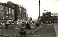Racine WI Business Section c1940 Real Photo Postcard picture