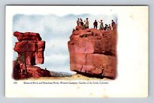 Balanced Rock CO-Colorado, Steamboat Rock, Garden of Gods, Vintage Postcard picture