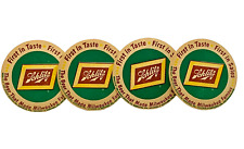 SCHLITZ MALT LIQUOR (4) Vintage Round Beer Coasters First in Taste Sales picture