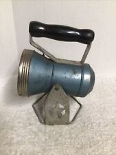 Vintage Blue Star Headlight Lantern Co Railroad Light Lamp Wood Handle picture
