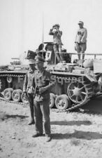 WW2 Picture Photo Africa 1942 German General Bismarck Panzer III Tank 1346 picture
