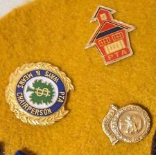 PTA pins set of 3 Parent Teacher Association picture