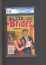True Bride's Experiences #8 CGC 7.5 Marriage License Cover 1954 picture