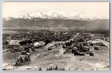 Aerial Birdseye View Mt. Massive Leadville CO RPPC Sanborn Photo Postcard W-1881 picture