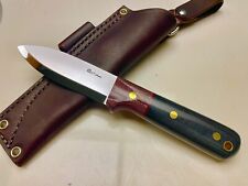 LT Wright Custom Genesis Polished Black Micarta Redstone Bolster Red Liners A2 picture