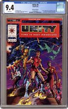 Unity #0RED Red Variant CGC 9.4 1992 4160658015 picture