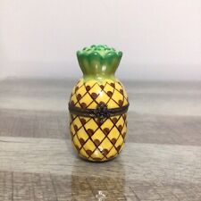 Limoges France Peint Main Pineapple Trinket with Pepsi Logo picture