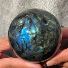 1.95LB Natural labradorite quartz ball carved crystal sphere gem reiki healing picture