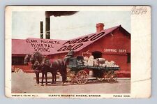 Pueblo CO-Colorado, Clark's Magnetic Mineral Springs, Vintage Postcard picture
