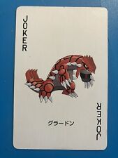 Groudon pokemon Playing Poker Card Groudon Nintendo Japanese Very Rare b picture