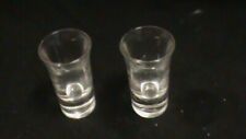 Tall Shot Glass Skinny Clear PAIR, k104 picture