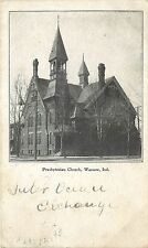 c1907 Printed Postcard; Presbyterian Church, Warsaw IN Kosciusko County Posted picture