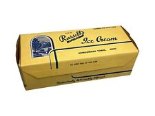 Vintage Russell’s Dairy Ice Cream Quart Box - Newcomerstown, Ohio RARE NOS picture