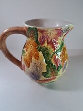 Cardinal, Inc. Harvest Leaves Hand Painted Pitcher picture