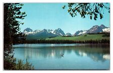 Vintage 1950s - Little Redfish Lake, Idaho Postcard (Not Posted) picture