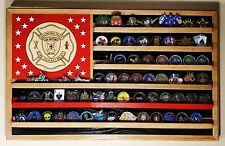 San Antonio Texas Fire Department Challenge Coin Display Flag 36x20 picture