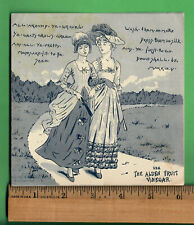 c.1890 TRADE CARD  ALDEN FRUIT VINEGAR - 