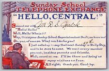 Rally Day Greencastle Pennsylvania Sunday School Invitation 1915 Church Postcard picture