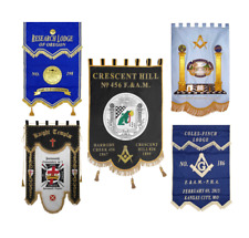Masonic Lodge Banner Premium Quality |Exquisite Hand-Embroidered Lodge Banners picture