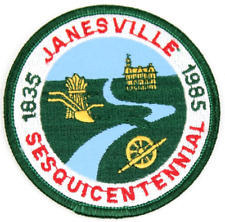 Vintage 1985 Janesville Wisconsin Sesquicentennial Patch WI picture
