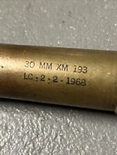 Vintage Vietnam War US Military Brass 30 mm Shell Dated 1968 picture