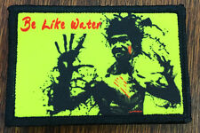 Bruce Lee  Be Like Water Morale Patch Tactical ARMY Hook Military USA Badge Flag picture