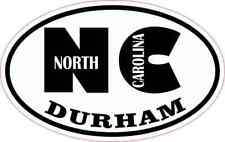 4in x 2.5in Oval NC Durham North Carolina Sticker picture