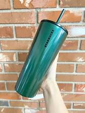 🌺STARBUCKS LIMITED Green Sparkles Tumbler 24oz Insulated Cup 2022 Release🌺 picture