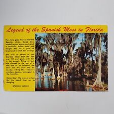 Legend Of The Spanish Moss Florida FL Vintage Postcard Cypress Trees picture