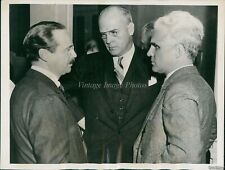1934 Big Business Executives Macolm Muir Dr W Compton Meet Industry 7X9 Photo picture
