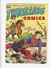 THRILLING COMICS 77 SCHOMBURG WESTERN COMIC GOLDEN AGE picture